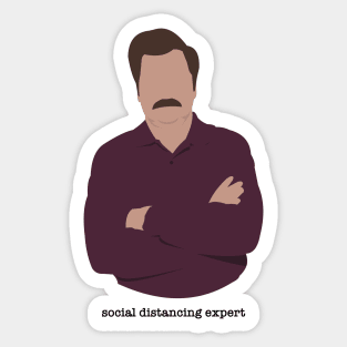 Social Distancing Expert Sticker